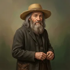 Portrait illustration of Matthew Cuthbert from Anne of Green Gables
