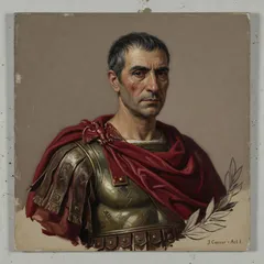 Portrait illustration of Julius Caesar from Julius Caesar