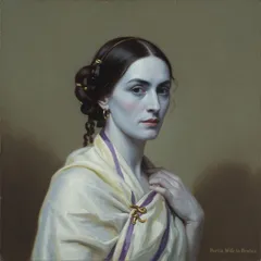 Portrait illustration of Portia from Julius Caesar