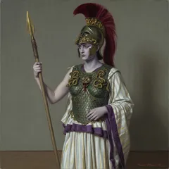 Portrait illustration of Athena from The Iliad
