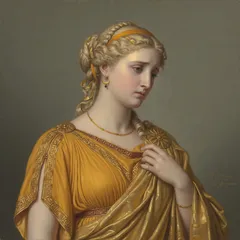 Portrait illustration of Helen from The Iliad