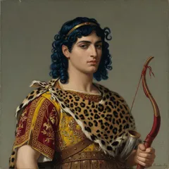 Portrait illustration of Paris (Alexander) from The Iliad