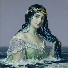 Portrait illustration of Thetis from The Iliad