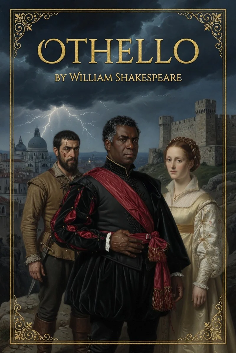 Cover illustration for the Othello novel study