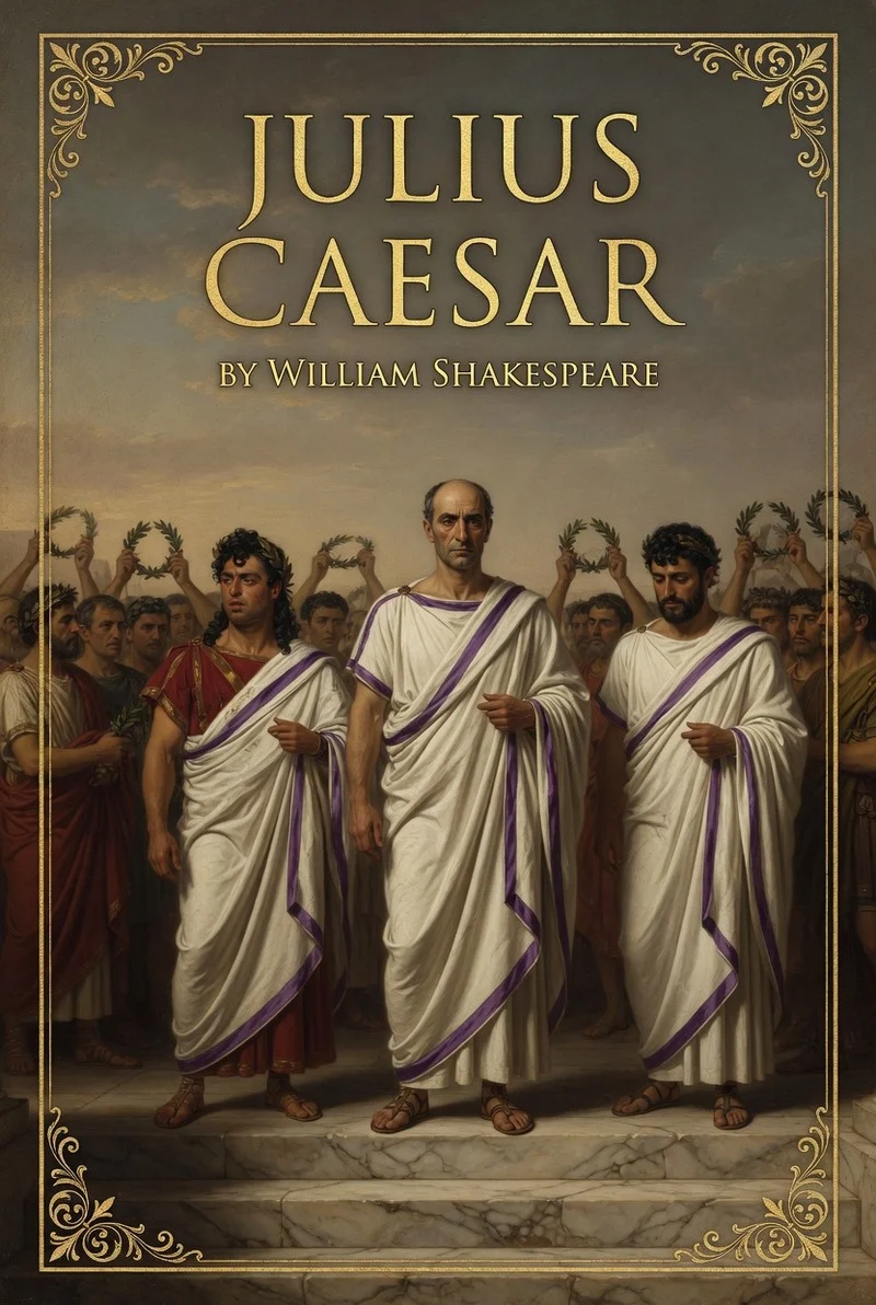 Cover illustration for the Julius Caesar novel study