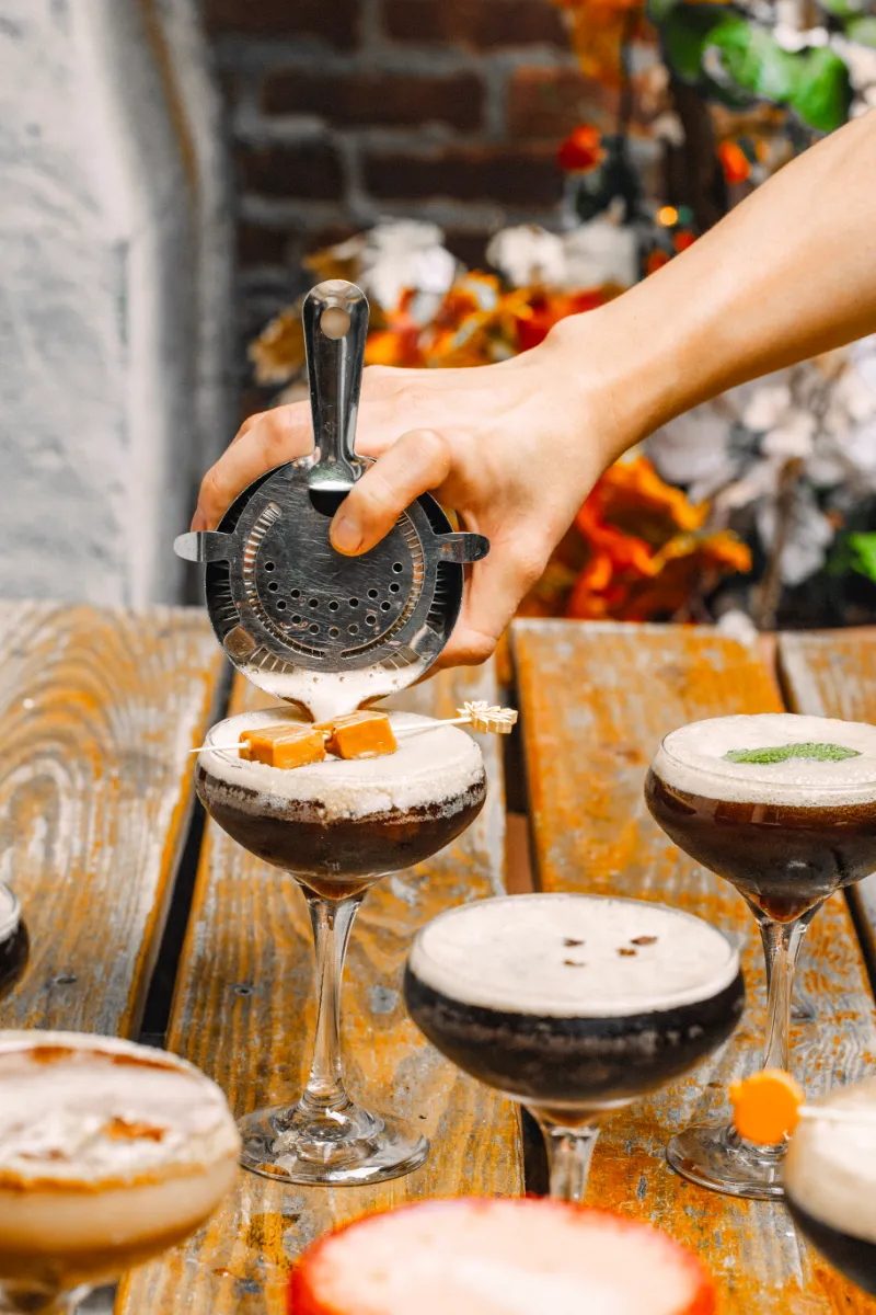 Espresso Martini Sundays featuring 10 different kinds of Espresso Martinis only at Loreley Beer Garden