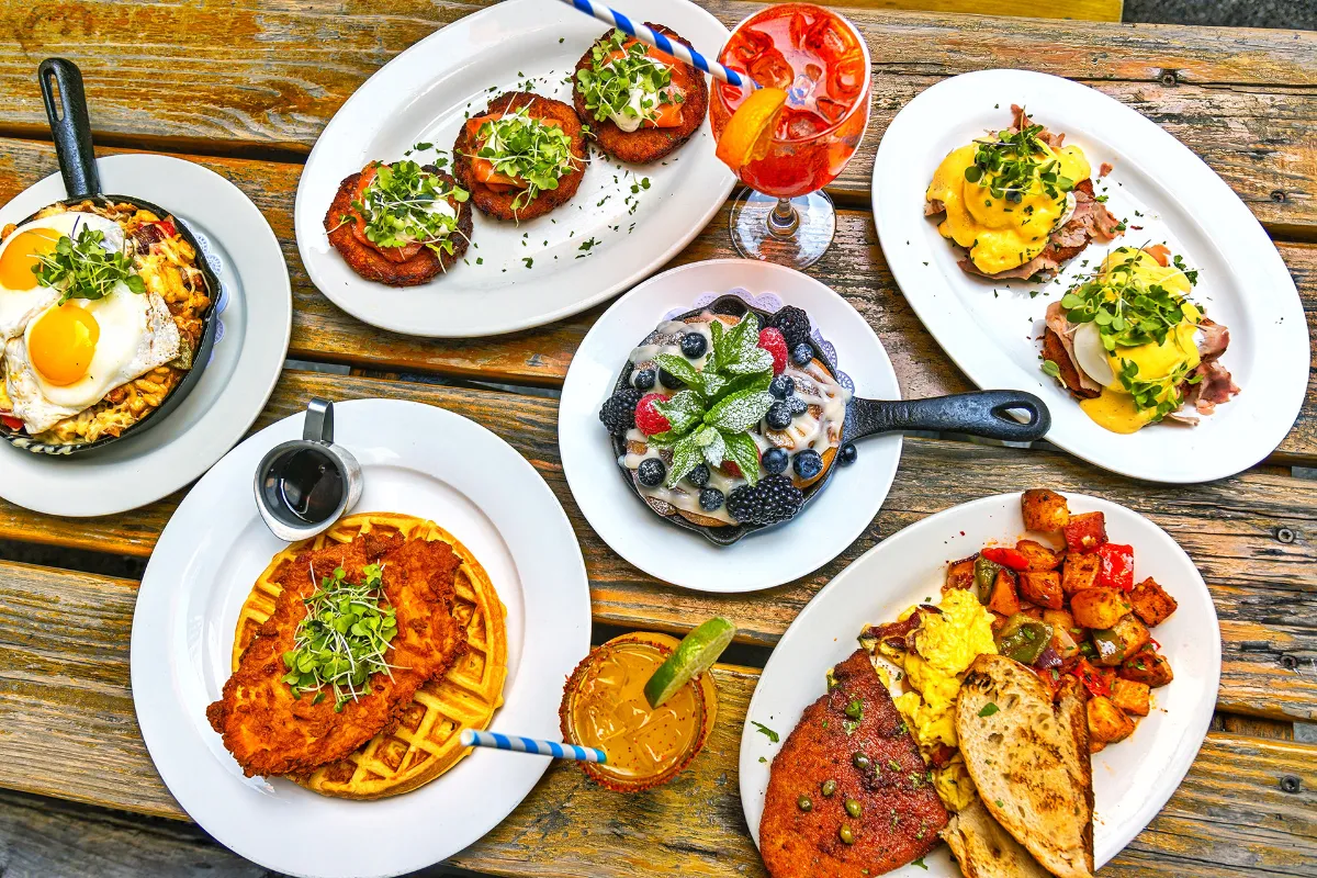 The Best Brunch in Manhattan at Loreley Beer Garden