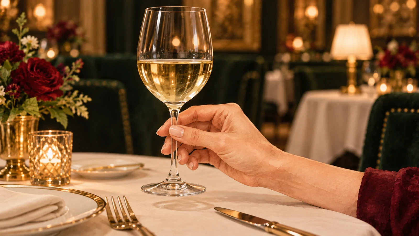 Holding a Glass