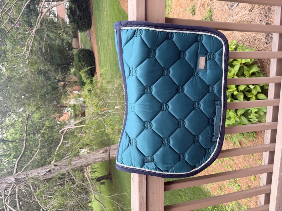 Green equestrian stockholm saddle pad