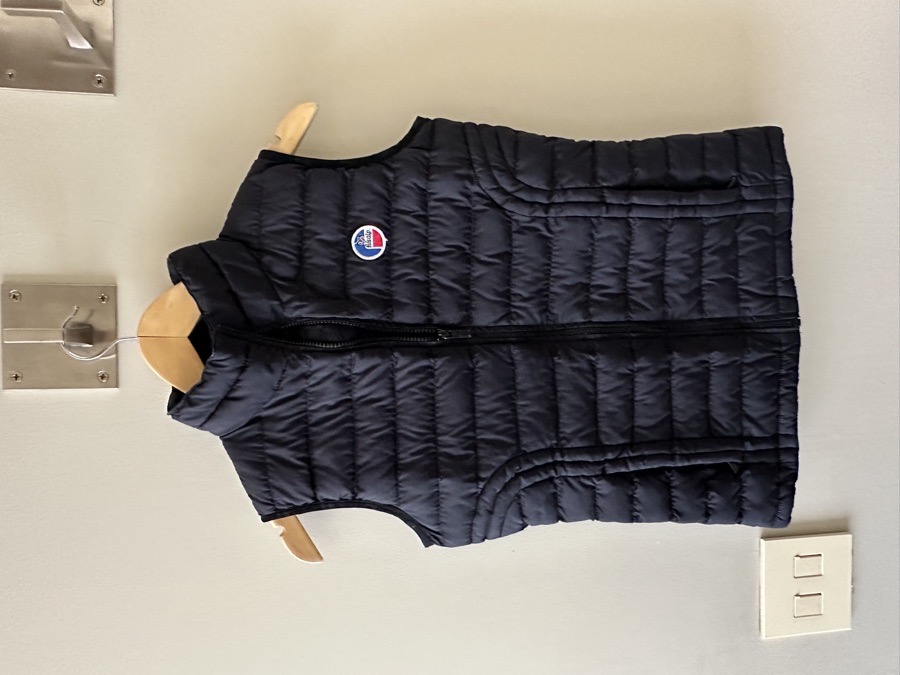 Fusalp Black Quilted Puffy Sleeveless Jacket Vest