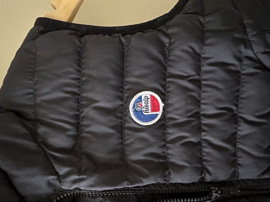Fusalp Black Quilted Puffy Sleeveless Jacket Vest