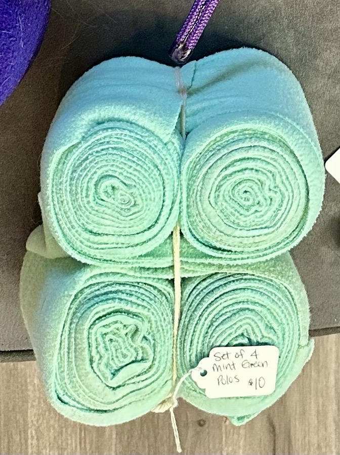 Set of 4 Mint Green Polo Wraps