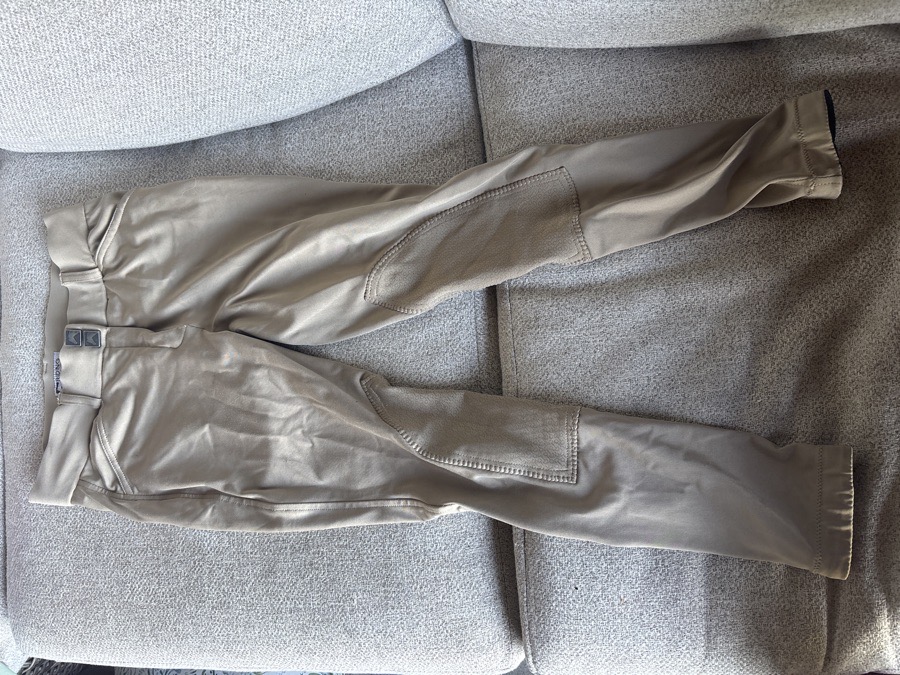 riding sport kids’ essential lightweight knee-patch breeches