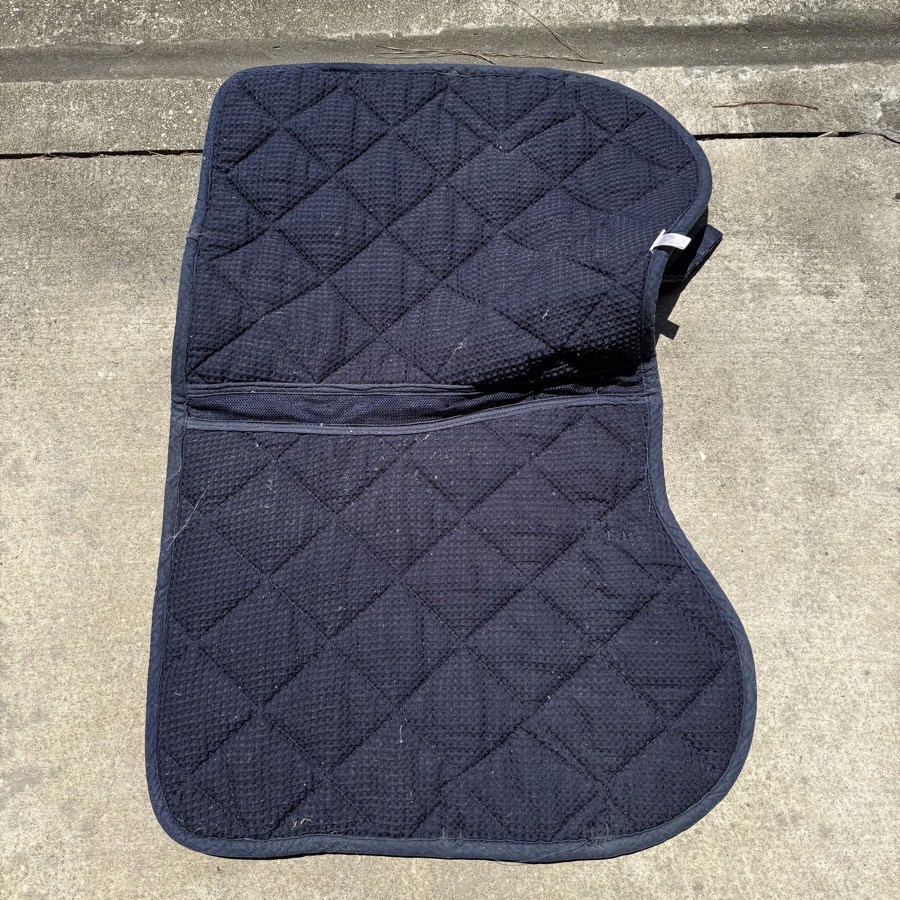 Navy Lami Cell English Horseback Riding Saddle Pad