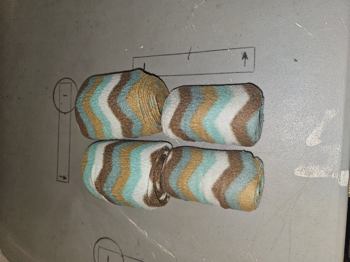 Set of 4 polo wraps chevron print