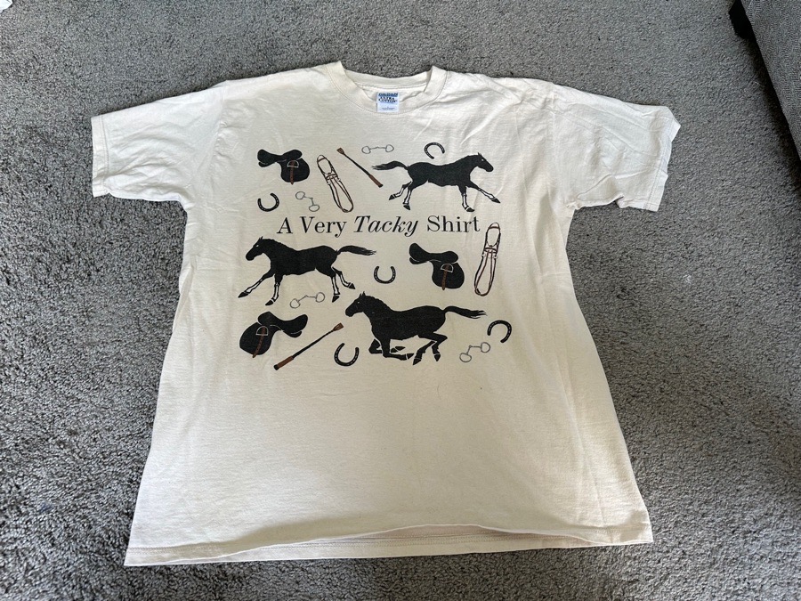Large equestrian graphic tee
