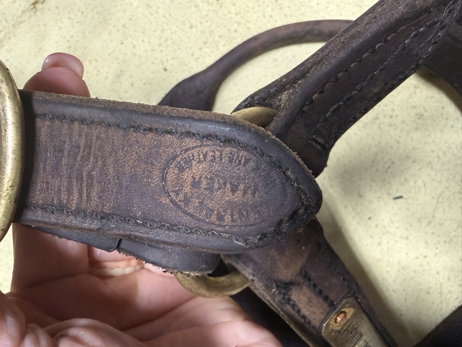 OS/XF leather halter
