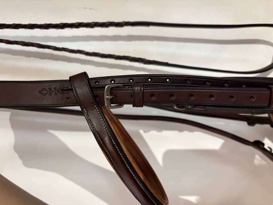 HARMOHN KRAFT Fancy Stitch Padded Bridle - Oversize