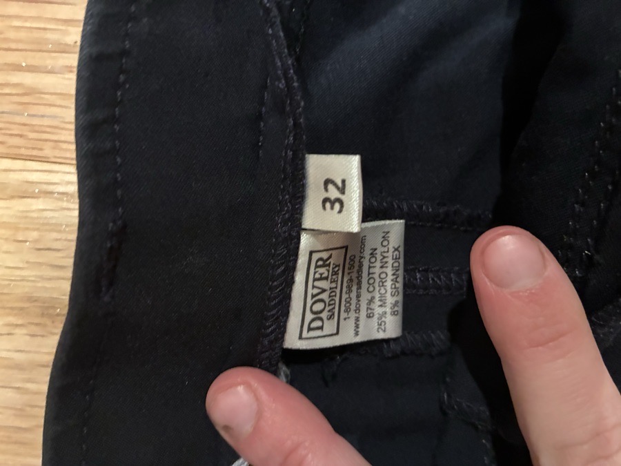 Navy Blue Dover Breeches size 32