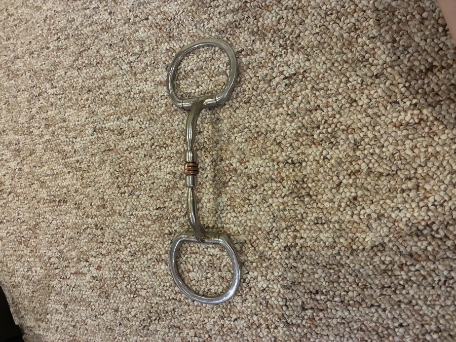 MYLER eggbutt copper roller snaffle 5"