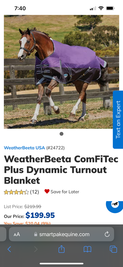Weatherbeeta comfitec plus medium weight