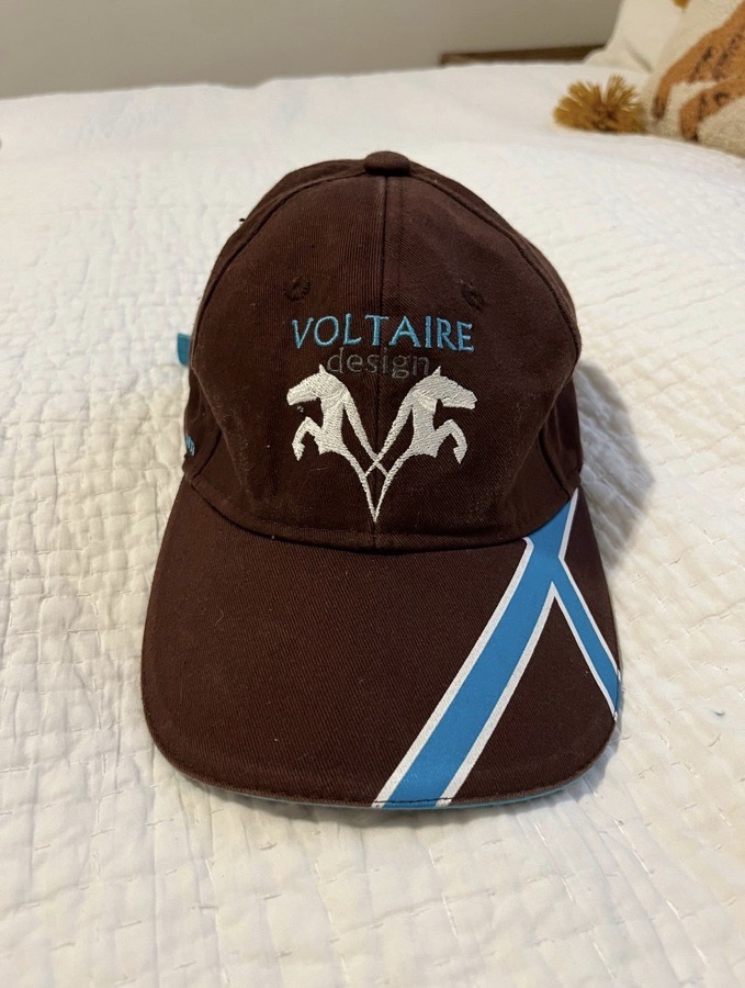 Brown voltaire cap