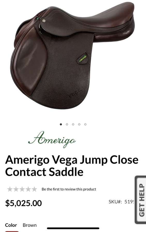 Amerigo Vega Close Contact Jump saddle