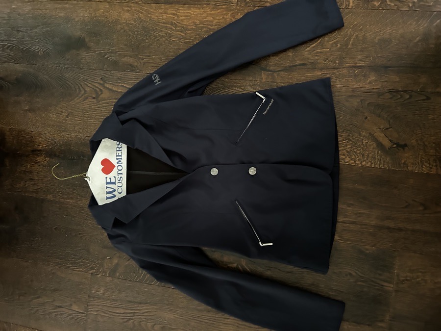 Navy blue horse wear show coat