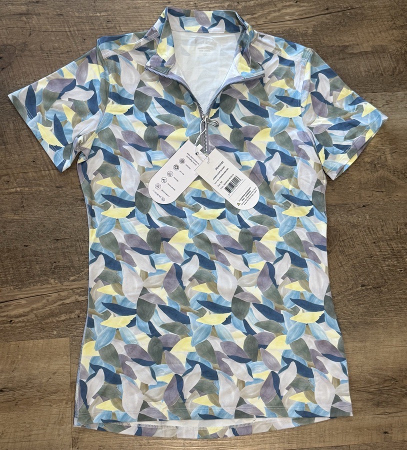 IconEQ fleur SS 1/4 zip shirt