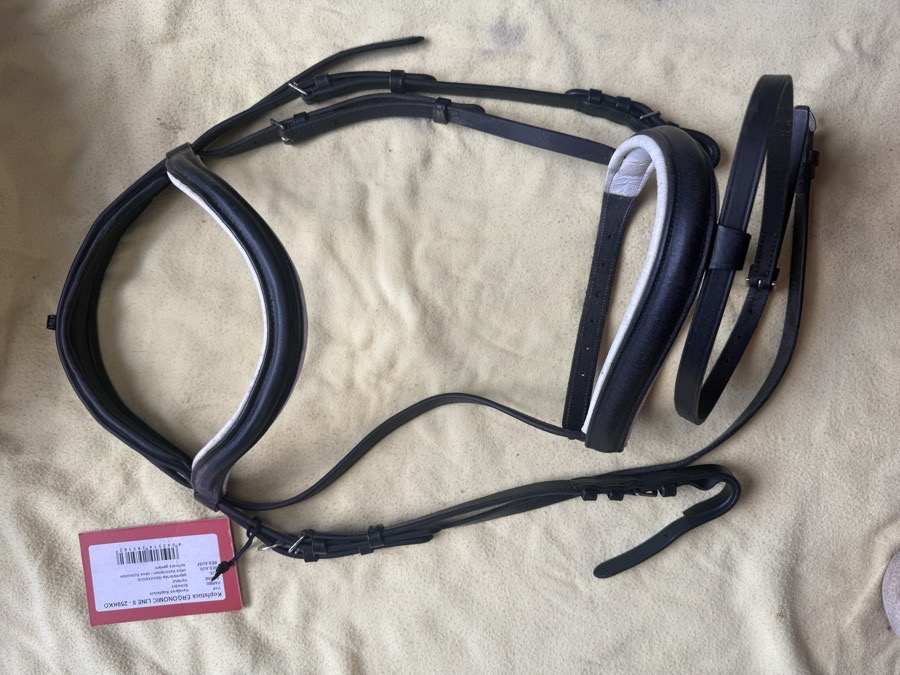 Beautiful black comfort crown bridle