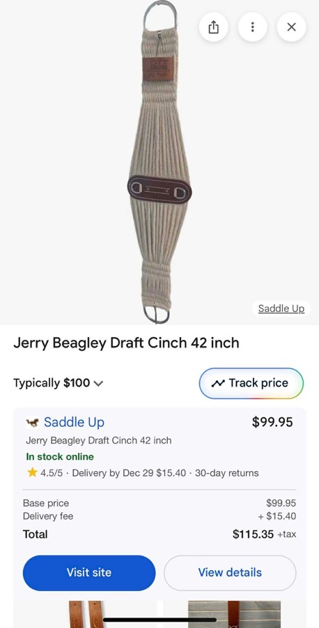 Jerry Beagley Draft Cinch 42 inch