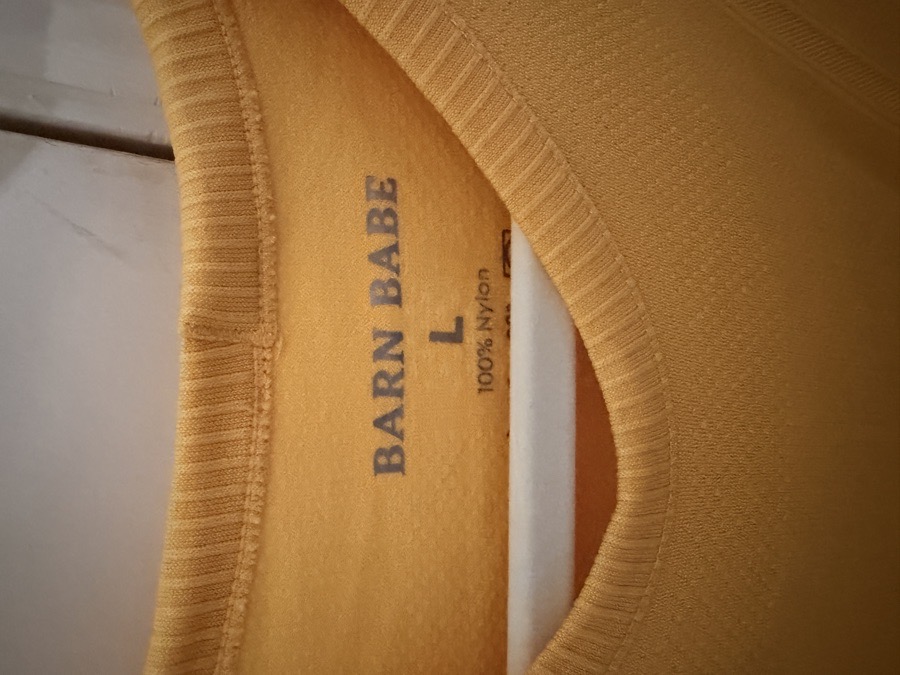 Barn babe yellow long sleeve