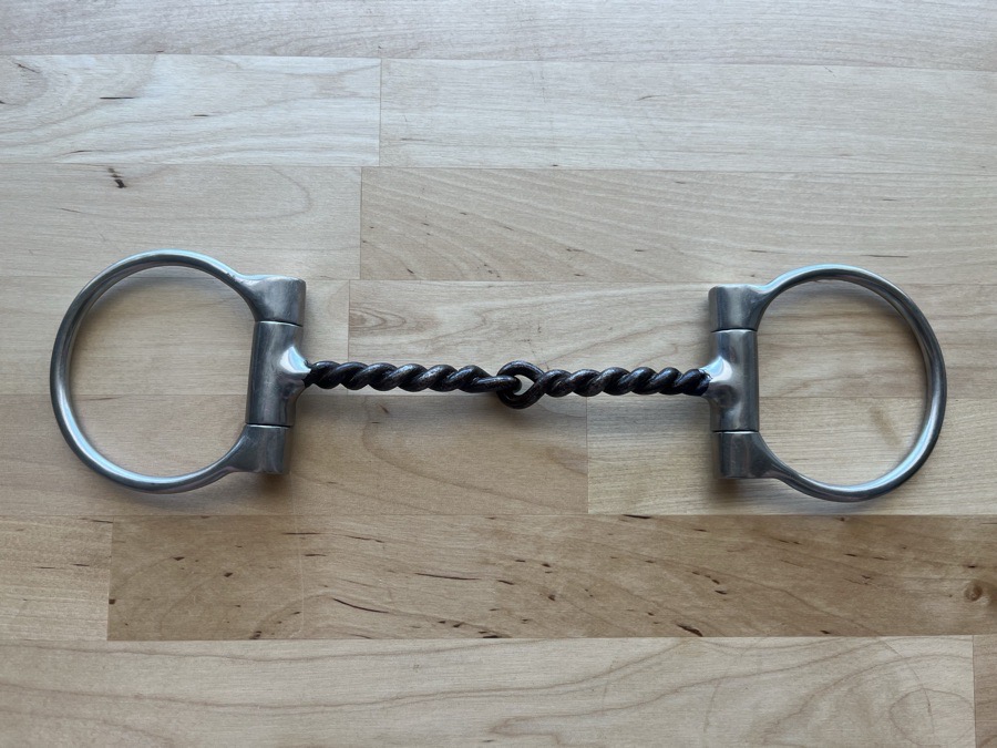 5.5” Sweet Iron Twisted Wire Offset D Snaffle
