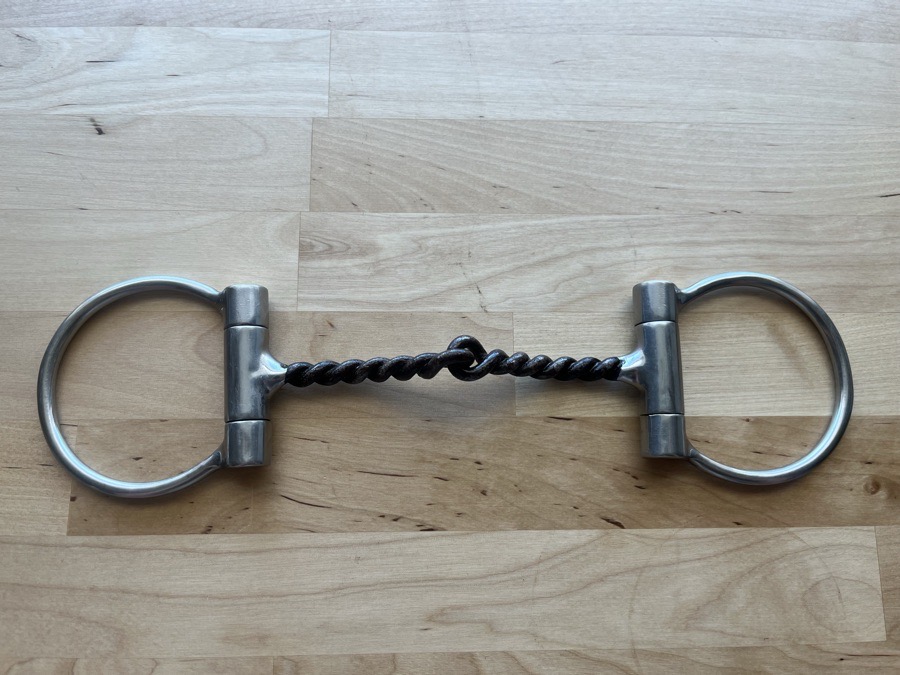 5.5” Sweet Iron Twisted Wire Offset D Snaffle