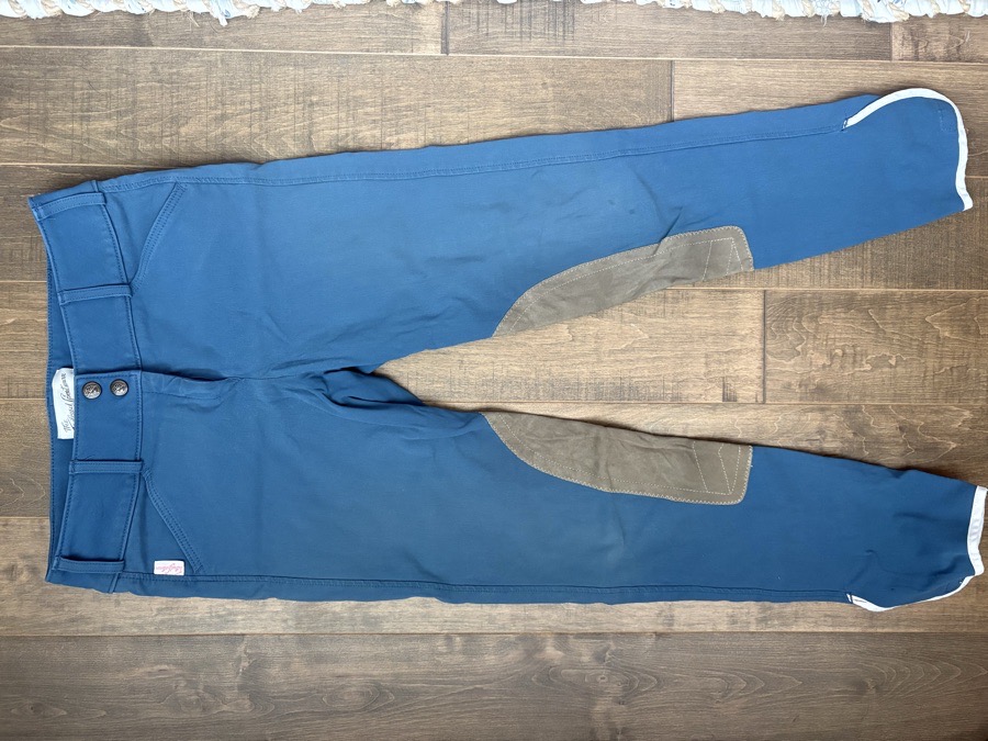 THE TAILORED SPORTSMAN mid-rise knee patch breeches 