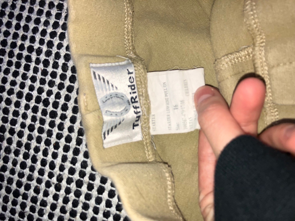 Tuffrider Tan breeches size 16