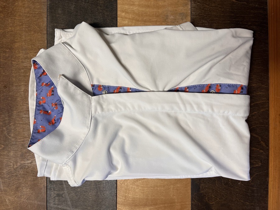 PIPER BY SMARTPAK Short sleeve fox print show shirt