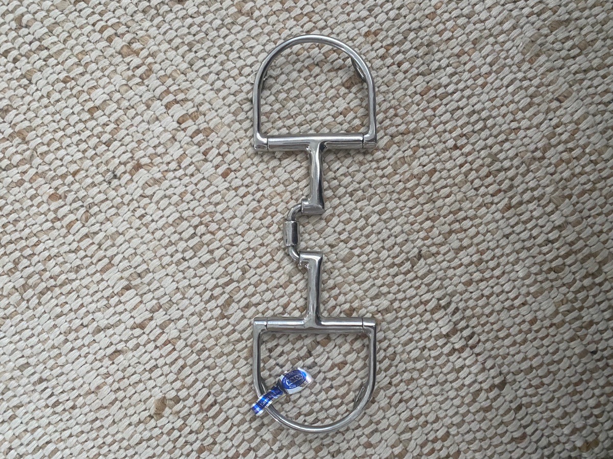 KMSS Ported Barrel D Ring Copper Inlay Bit with Hooks - Size 5