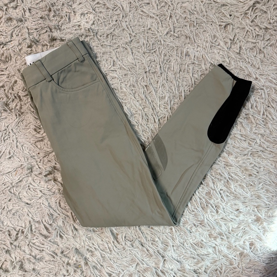 Women’s Size US24 Tan Harcour Knee Patch Horseback Riding Breeches