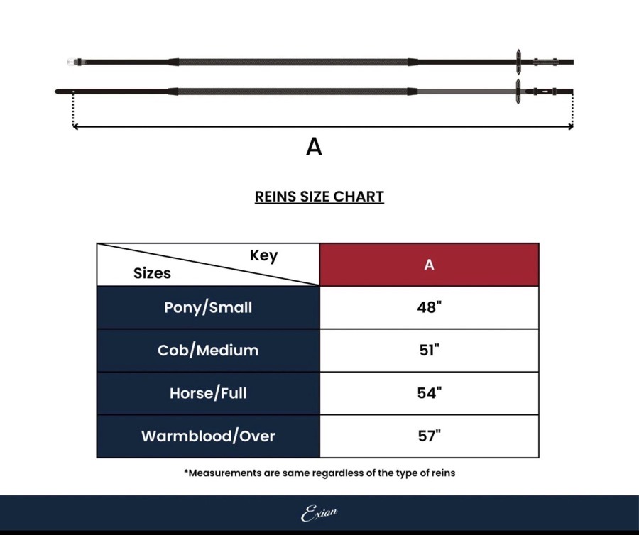 EXION plain rubber reins with 7 loope and martingale stoppers conker-cob