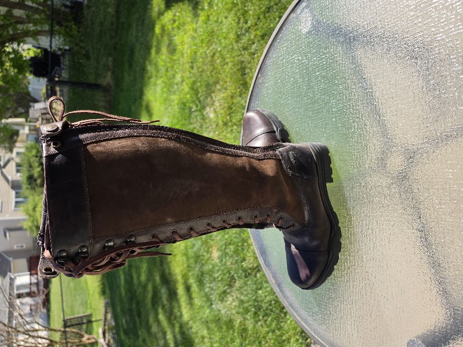 ADA lace up brown riding Boots 8