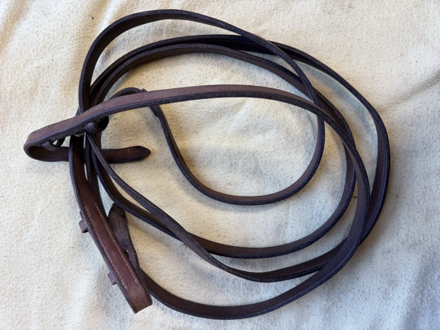 54” oakbark curb reins