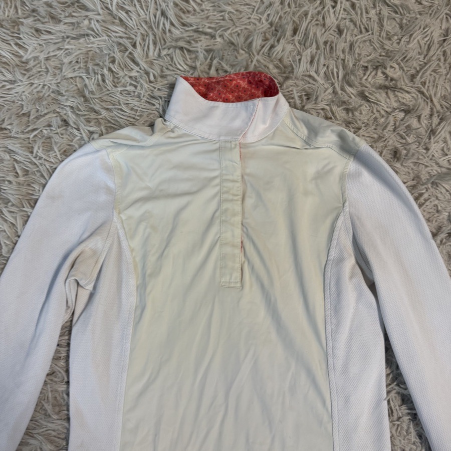 Women’s XS White Tredstep Long Sleeve Horseback Riding Show Shirt