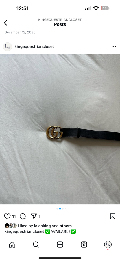 Gucci belt 