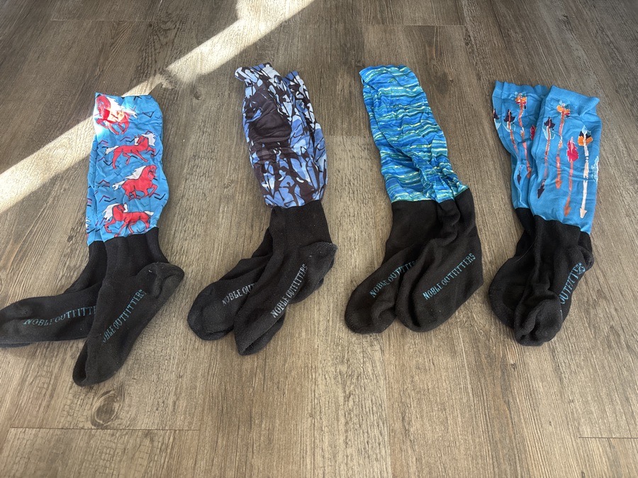 NOBLE OUTFITTERS over the calf peddie socks 