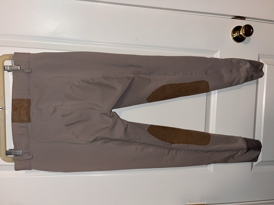 OVATION Women’s Hunter Knee Patch Breeches- Show Tan