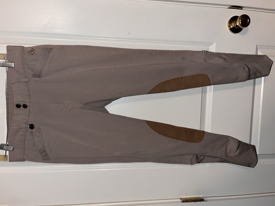 OVATION Women’s Hunter Knee Patch Breeches- Show Tan
