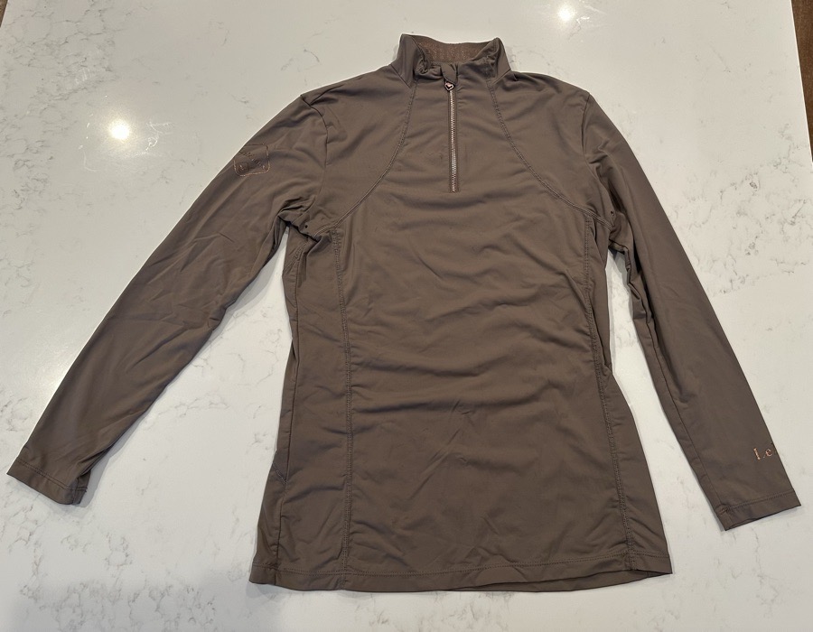 Le Mieux Equestrian / Horseback Riding Long Sleeve Shirt XS (Color: Truffle))