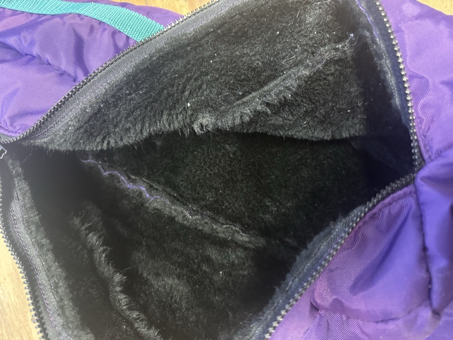 lined tall boot bag