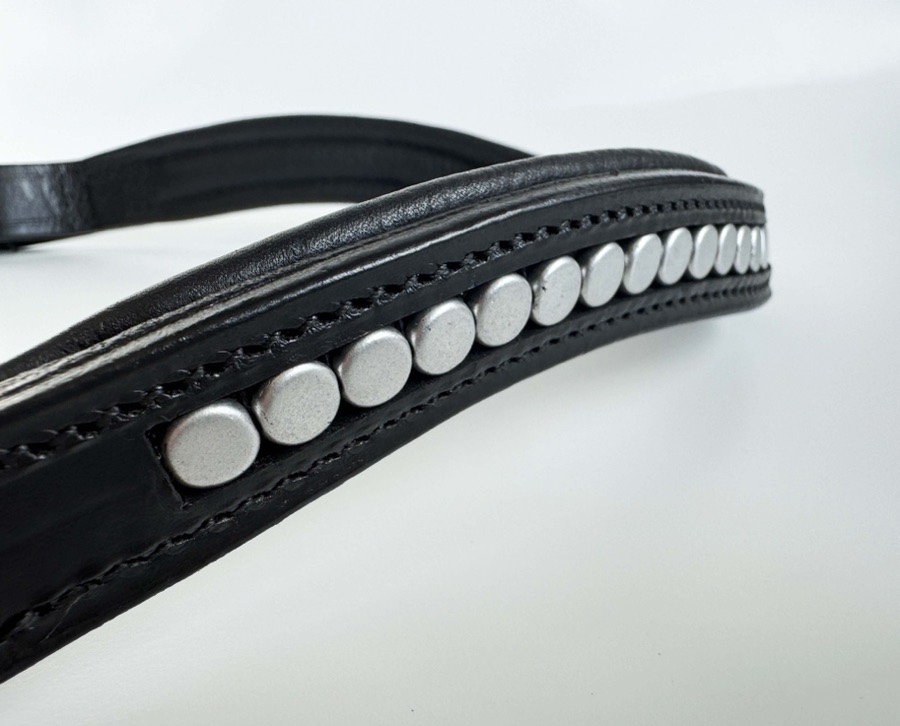 Silver Beaded Browband